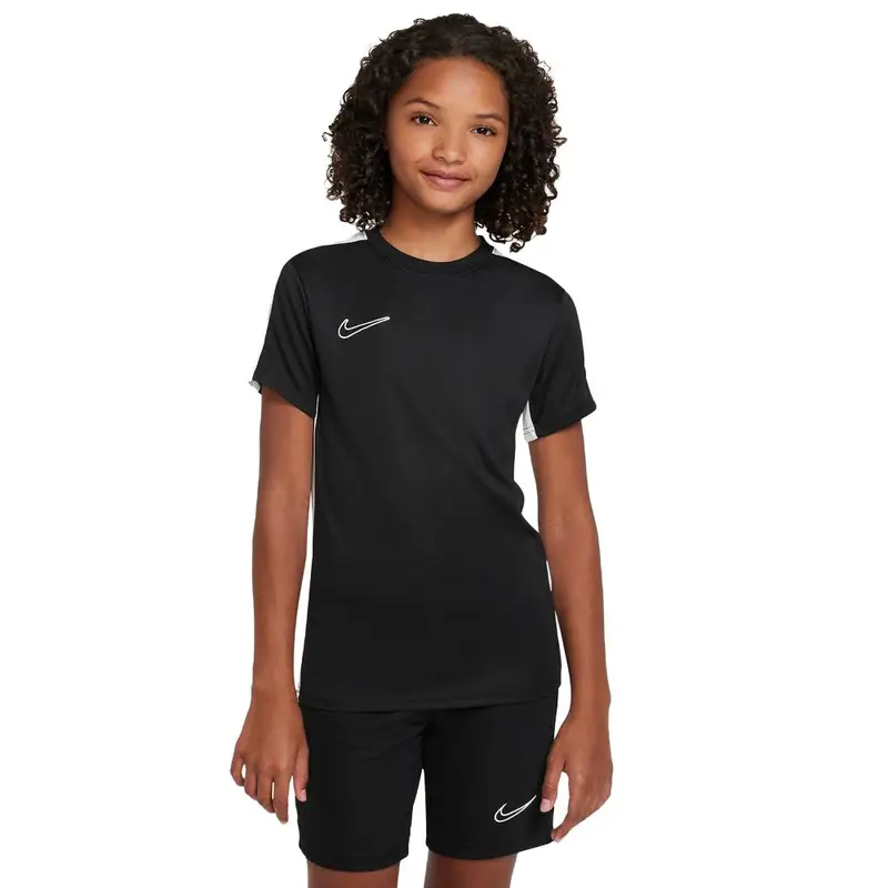 Maglia Maniche Corte Academy23 Nero Bianco Bambino M