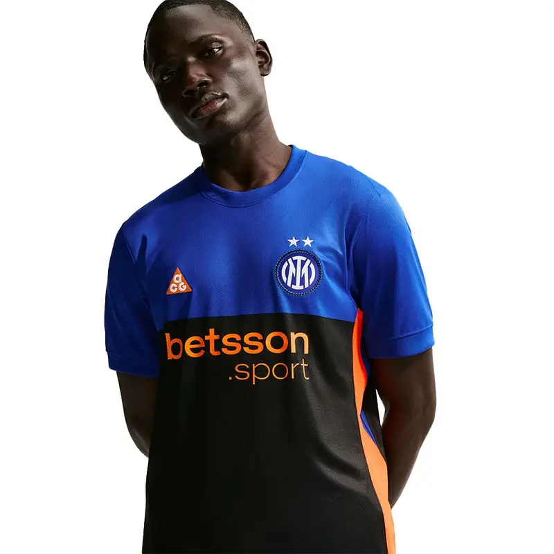 Maglia Maniche Corte Inter 4 Blue Arancio Uomo XL