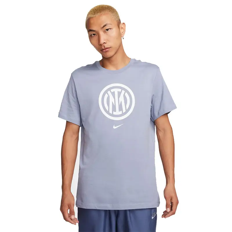 Maglia Maniche Corte Inter Crest Grigio Bianco Uomo XL