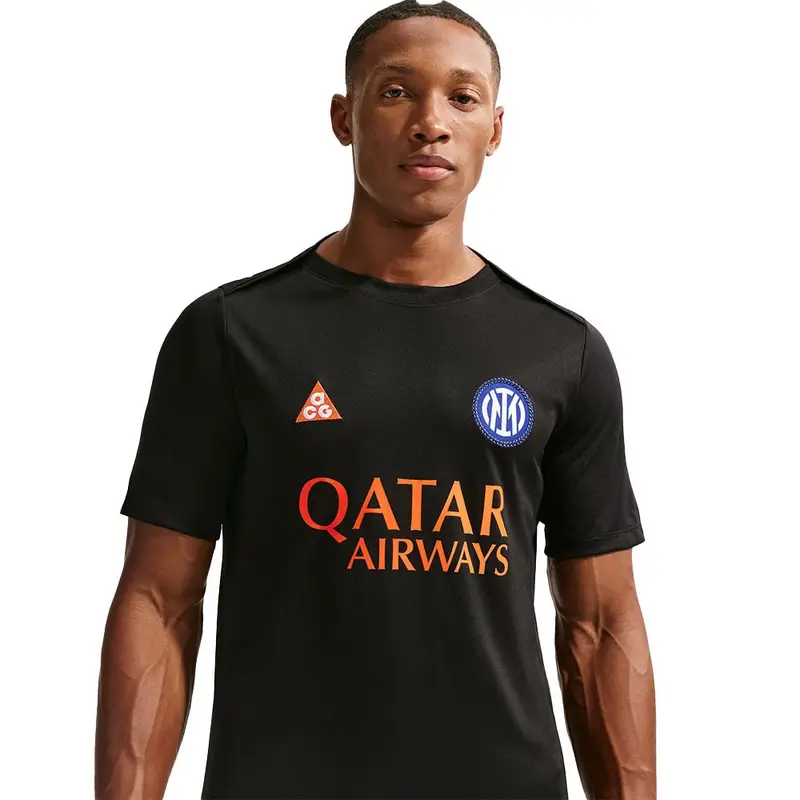 Maglia Maniche Corte Inter Pre-Match Blue Arancio Uomo M