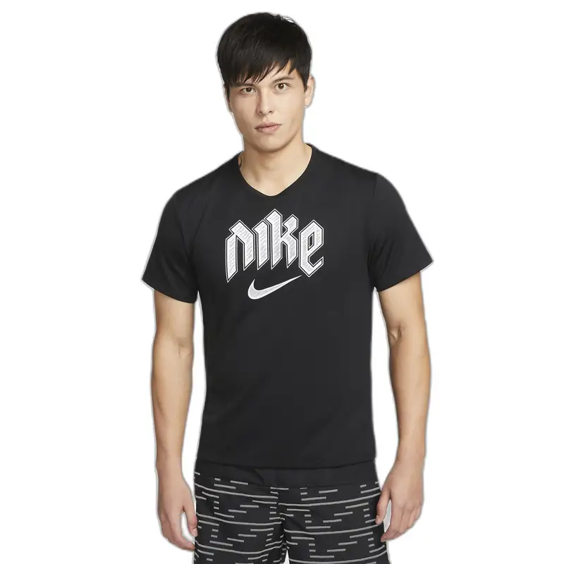 Maglia Nike Dri-FIT Run Dvn Miler Noir