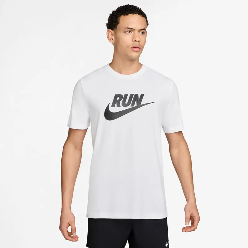 Maglia Nike Dri-FIT Run Swoosh Blanc