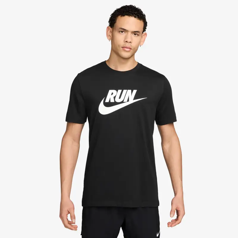 Maglia Nike Dri-FIT Run Swoosh Noir