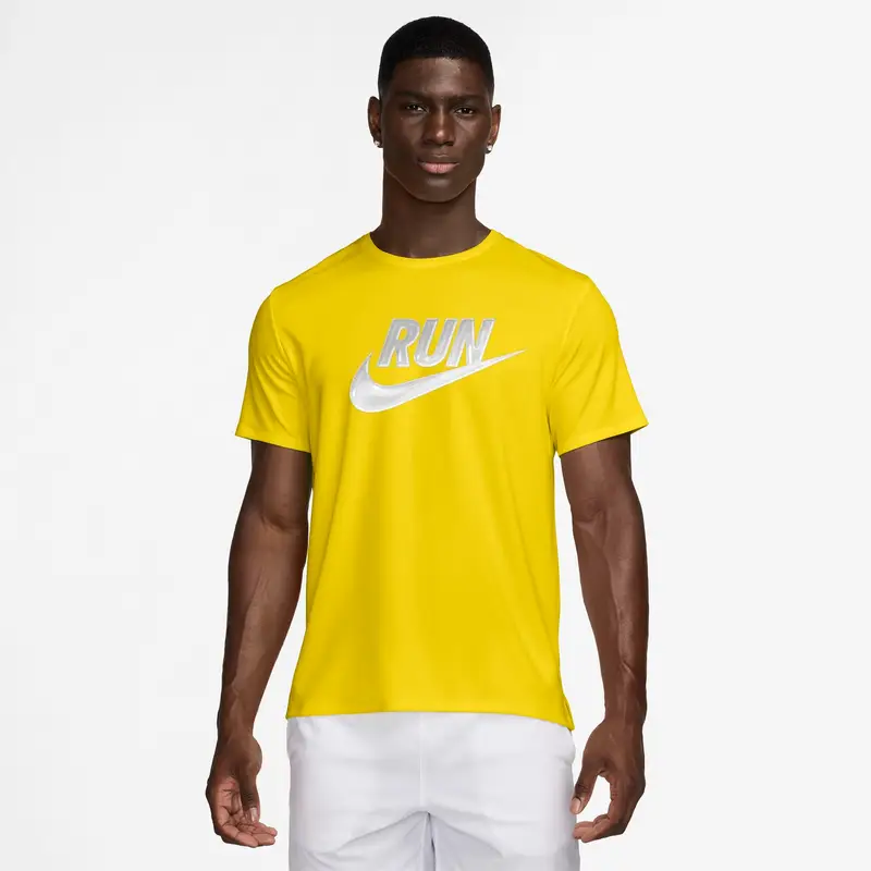 Maglia Nike Miler Run Energy Jaune