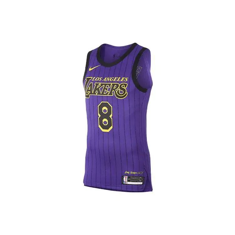 Maglia Nike NBA Los Angeles Lakers Numero 8 Kobe Uomo Top Viola AV3696-504 S