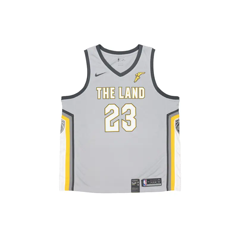 Maglia Nike NBA Swingman City Edition - Cavaliers LeBron James #23 Uomo Grigio 912087-007 S