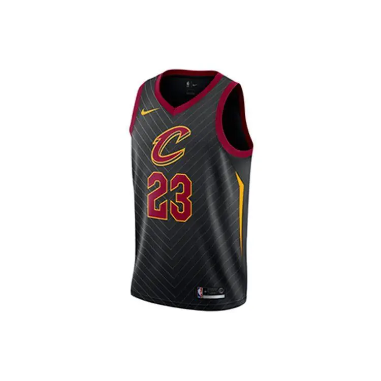 Maglia Nike NBA Swingman Dri-FIT Statement - LeBron James No 23 Cavaliers Uomo Top Nero 877201-010 M