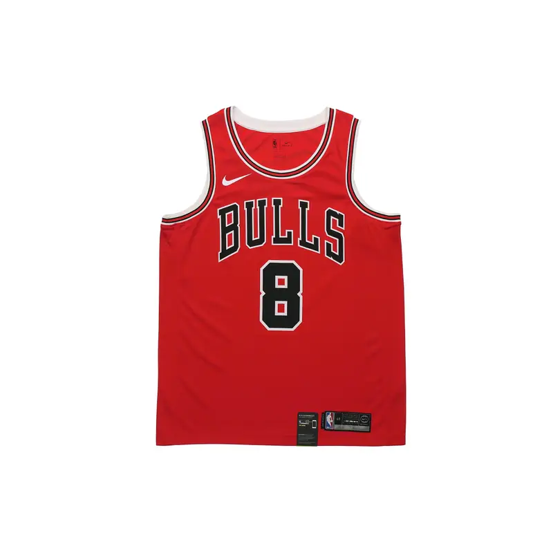 Maglia Nike NBA Team Edizione Limitata, Zach Lavine N° 8 Versione Ventola Uomo Top Rosso 864465-666 S