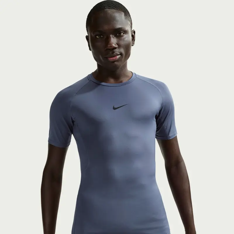 Maglia Nike Pro Bleu
