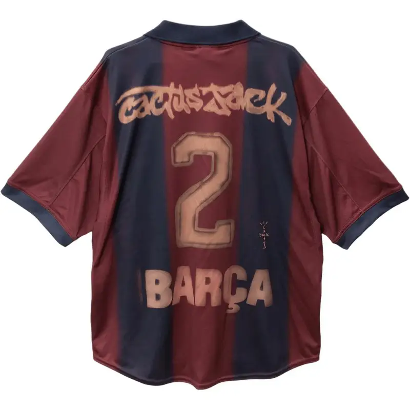 Maglia Retro Nike FC Barcelona x Cactus Jack 2000/01 Casa Scheletro Rosso/Blu Top Unisex FQCJ-CJ01 M