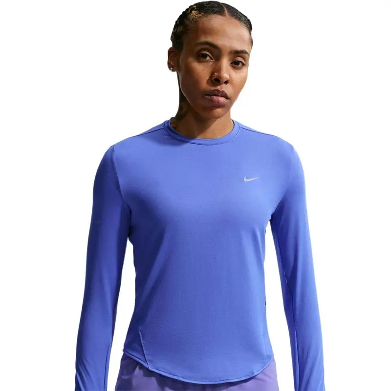 Maglia Running Crew Swift Sapphire Argento Donna L