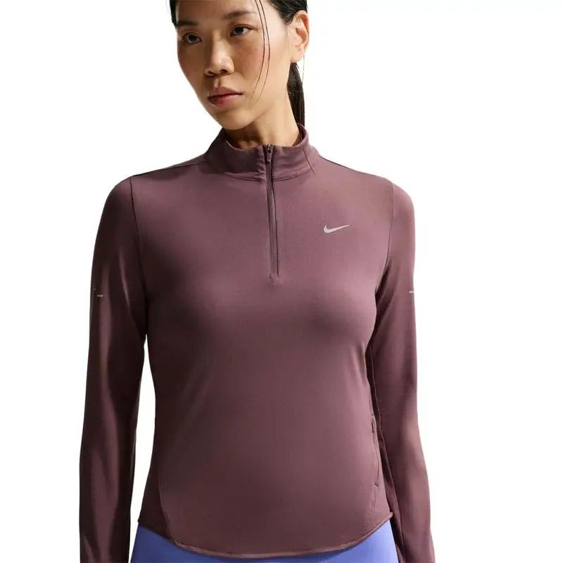 Maglia Running Felpa Running Bordeaux Argento Donna XS