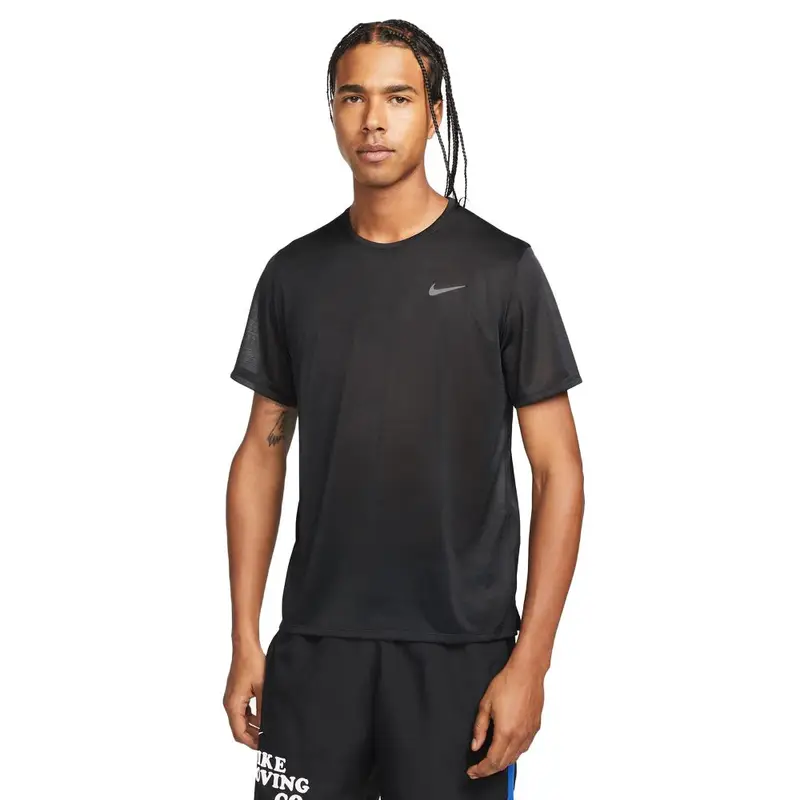 Maglia Running Miler Breathe Nero Reflective Argento Uomo M