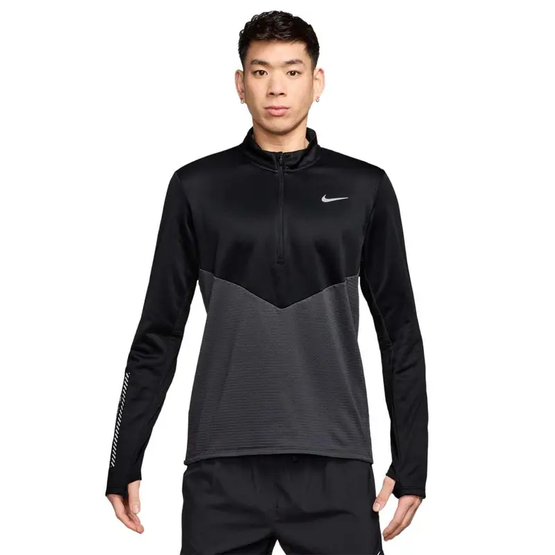 Maglia Running Pacer Winterized Grigio Nero Uomo XL