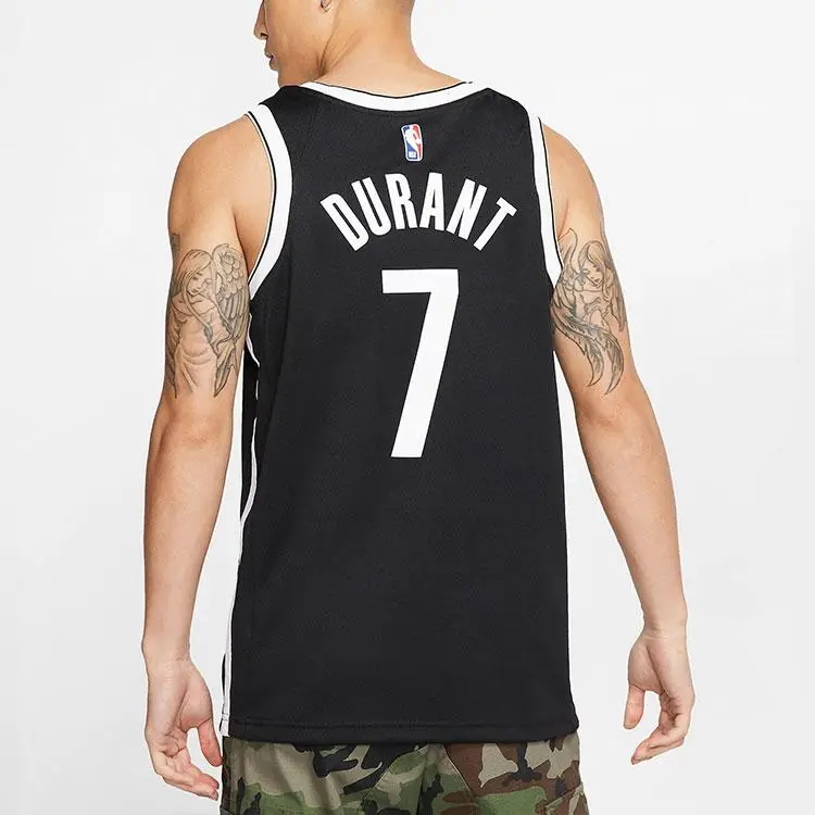Maglia Swingman da Trasferta Nera Nike NBA Brooklyn Nets Uomo Streetwear 864459-018 S miniatura 3