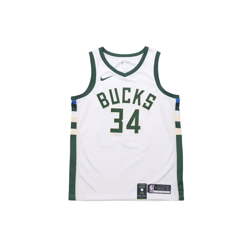 Maglia Swingman Nike Giannis Antetokounmpo, Milwaukee Bucks N 34 Maglia Uomo Bianca 864429-100 S