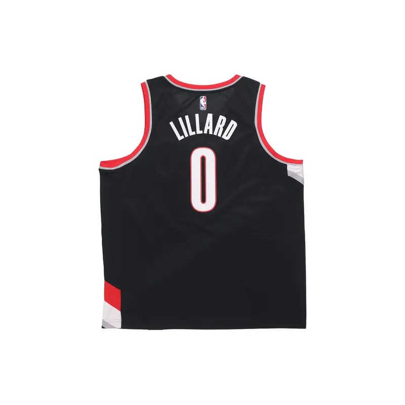 Maglia Swingman Nike NBA Damian Lillard Icon Edition - Portland Trail Blazers Uomo Maglia Nera 864505-010 L miniatura 4