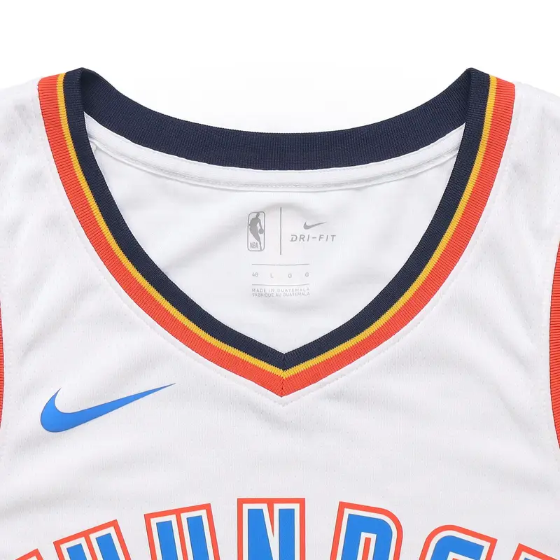 Maglia Swingman Nike NBA Paul George Edizione Association, Maglia Uomo Oklahoma City Thunder Bianca 864437-104 M miniatura 2
