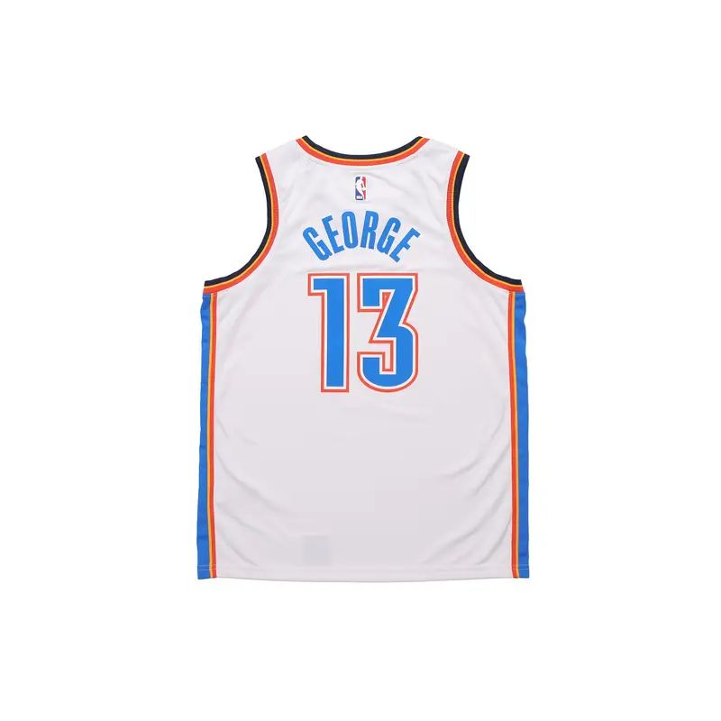 Maglia Swingman Nike NBA Paul George Edizione Association, Maglia Uomo Oklahoma City Thunder Bianca 864437-104 S miniatura 4