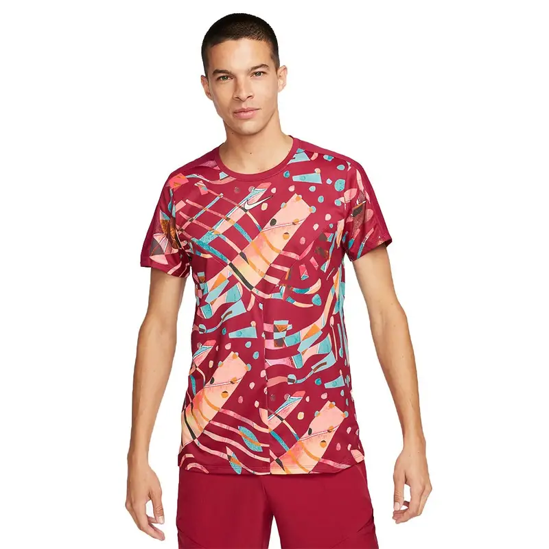 Maglia Tennis Slam Ny Geode Rosso Bianco Uomo S