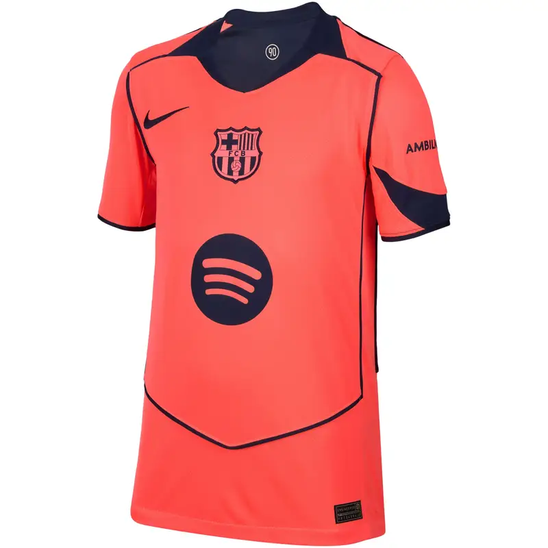 Maglia Third bambino FC Barcelona 2025/26 Orange