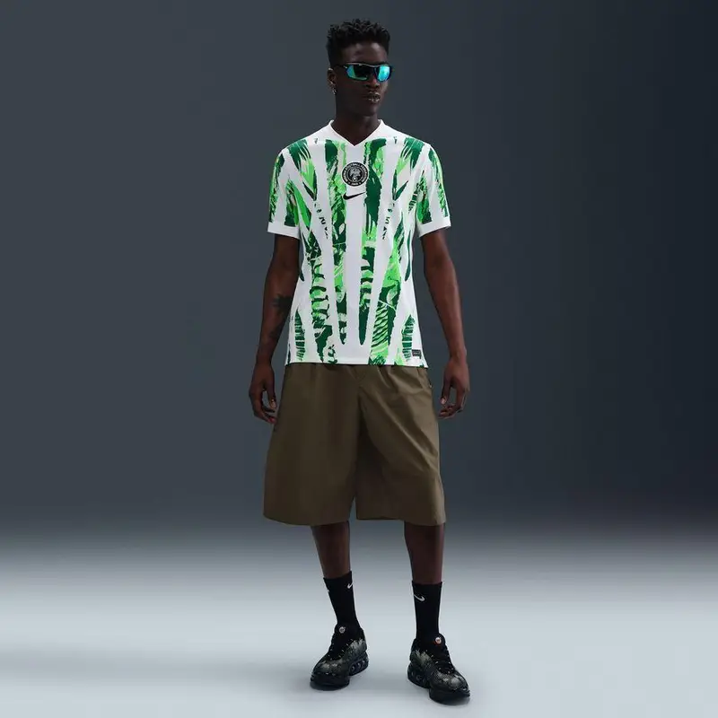 Maglia trasferta squadra femminile Nigeria 2025 Blanc