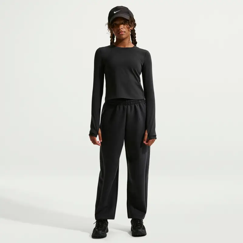 Maglietta a manica lunga da bambina Nike MAVN Noir