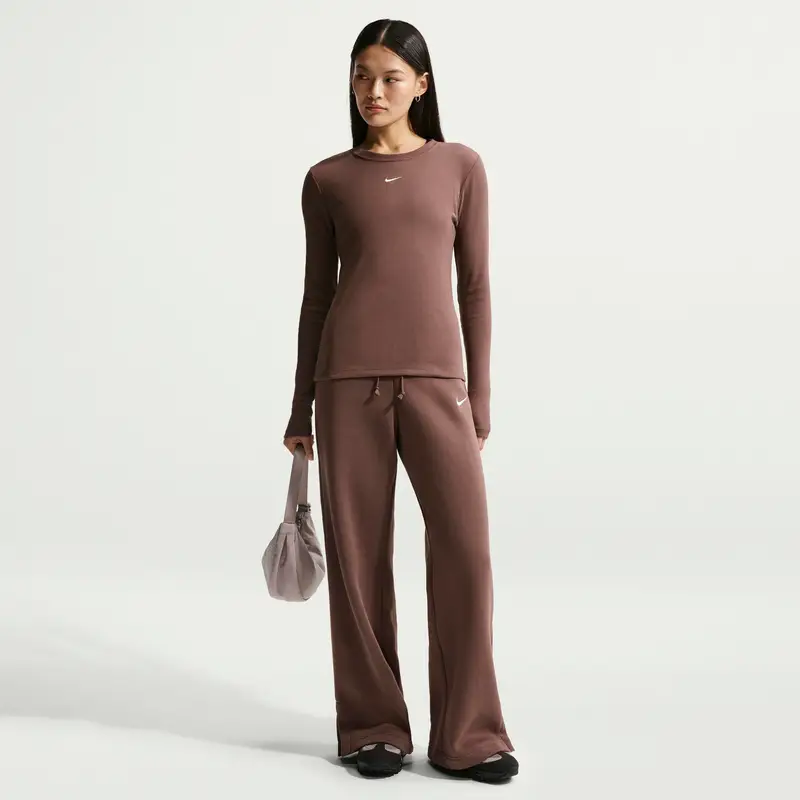 Maglietta a manica lunga da donna Nike Noir