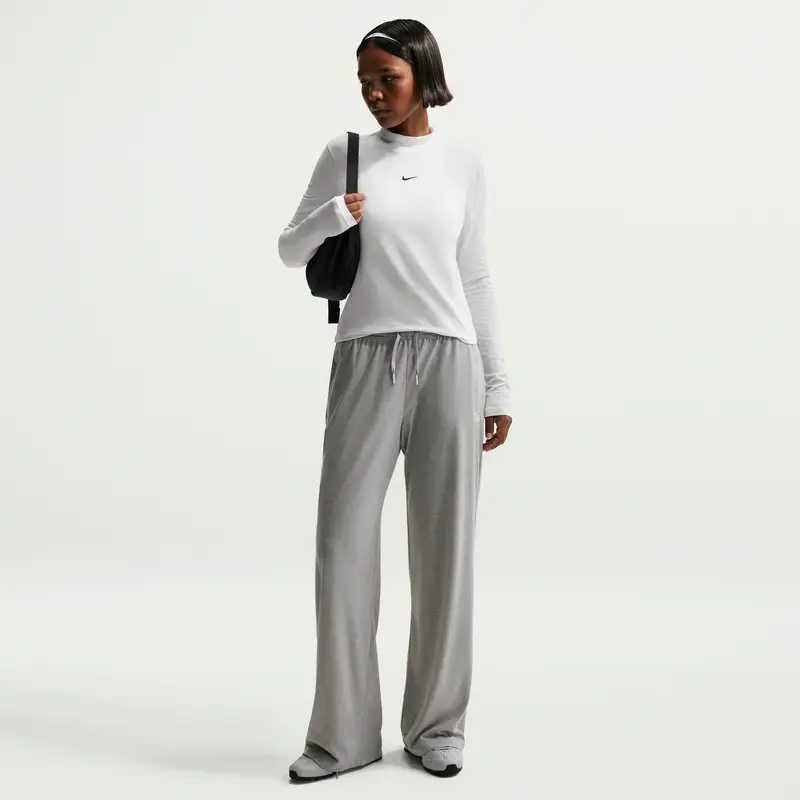 Maglietta a manica lunga da donna Nike Sportswear Chill Knit Blanc