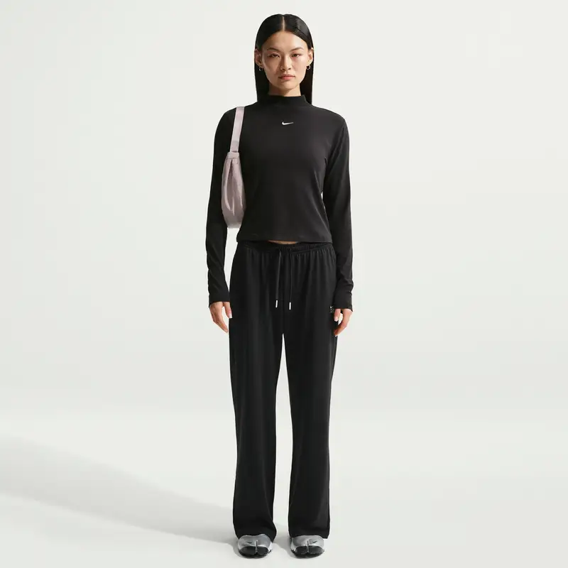 Maglietta a manica lunga da donna Nike Sportswear Chill Knit Noir