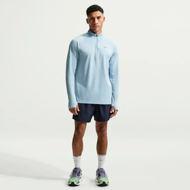 Maglietta a manica lunga Nike Stride Bleu