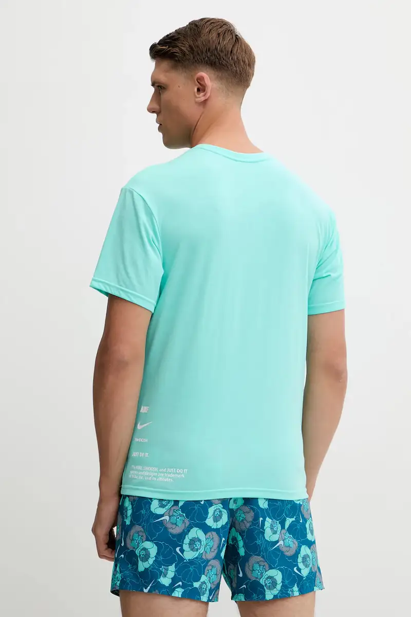 maglietta da allenamento colore bianco NESSF523 Turchese miniatura 3