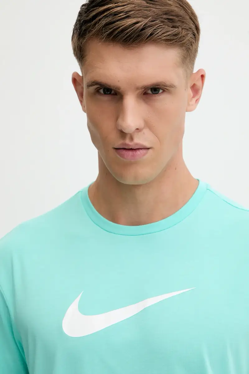 maglietta da allenamento colore bianco NESSF523 Turchese miniatura 4
