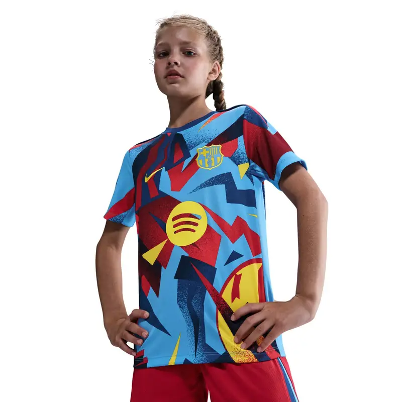 Maglietta da allenamento per bambini FC Barcelona Dri-Fit Academy Pro 2025/26 Bleu