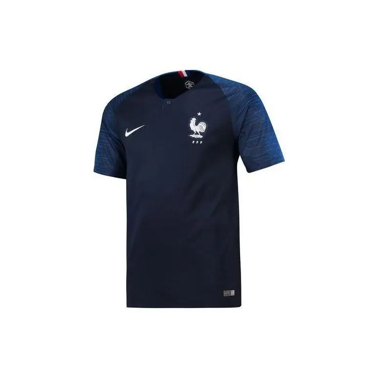 Maglietta Nike 2018 Coppa del Mondo Francia Squadra Nazionale Casa Edizione Stadio Toppa Logo Scollo a V Uomo Top Blu Navy 893872-451 XL