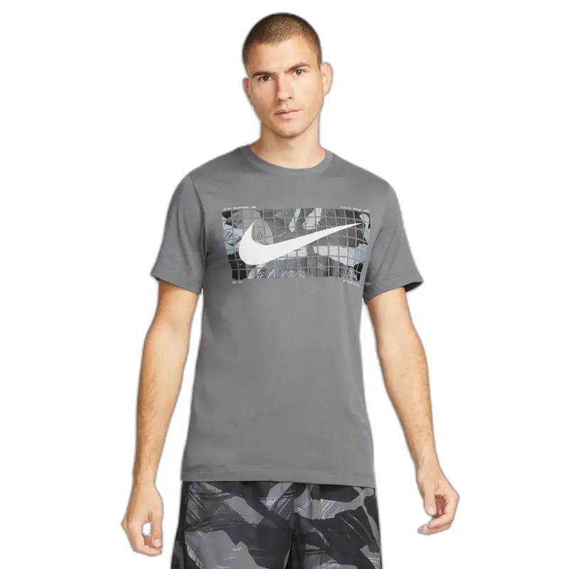 Maglietta Nike Dri-FIT Camo Gris