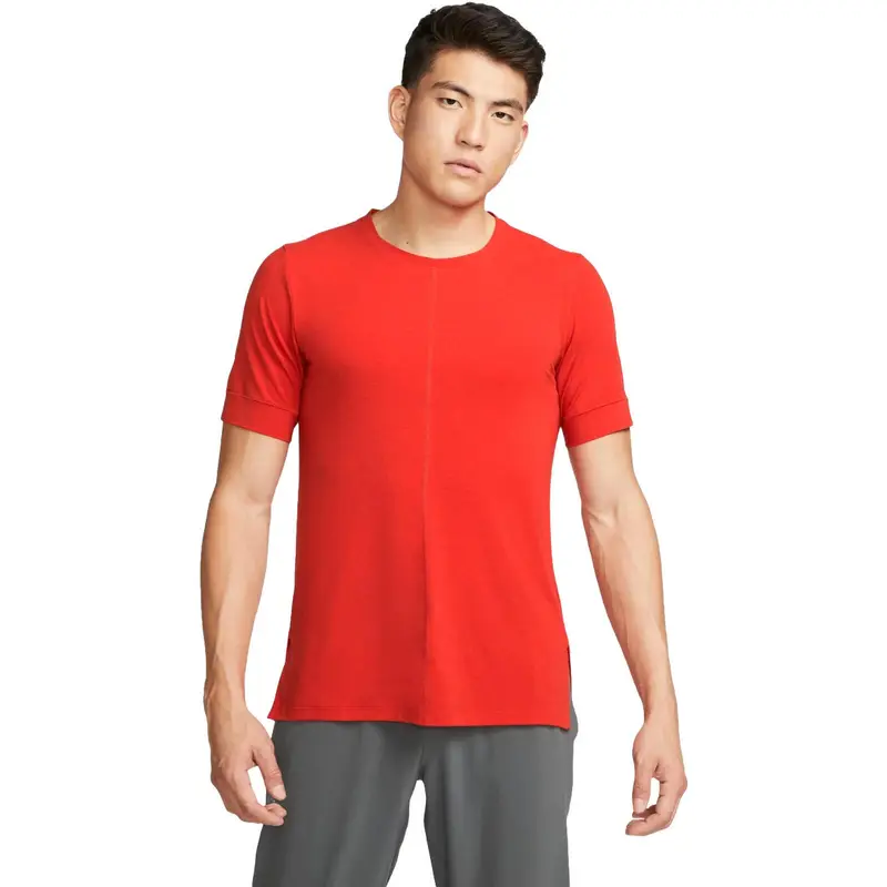 Maglietta Nike Yoga Dri-Fit. Rosso. Uomini | Nike