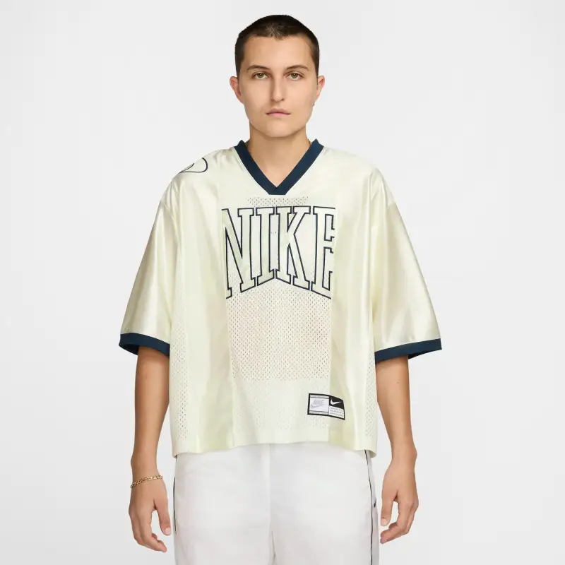 Maglietta oversize donna Nike Street Beige