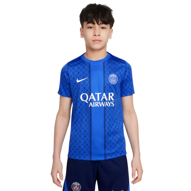 Maglietta Prematch bambino PSG Academy Pro 2025/26 Bleu
