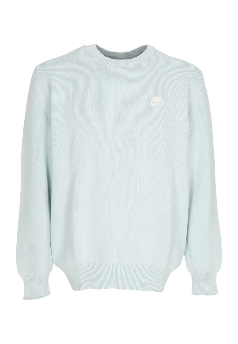 Maglione Leggero Uomo Club Crewneck Glacier Blue/white