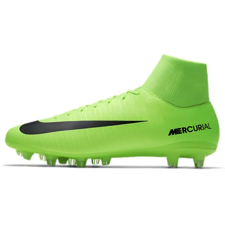 Mercurial Victory Series Confortevole Versatile AG (Borchie corte in gomma) Scarpe da Calcio Antiscivolo Resistenti Uomo Scarpe da Calcio Verde Nero 903608-303 44