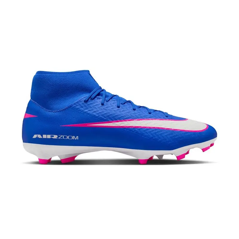 Mercurial Zm Superfly 10 Academy Fg Mg Blu Bianco - Scarpe Da Calcio Uomo EUR 40,5 / US 7,5