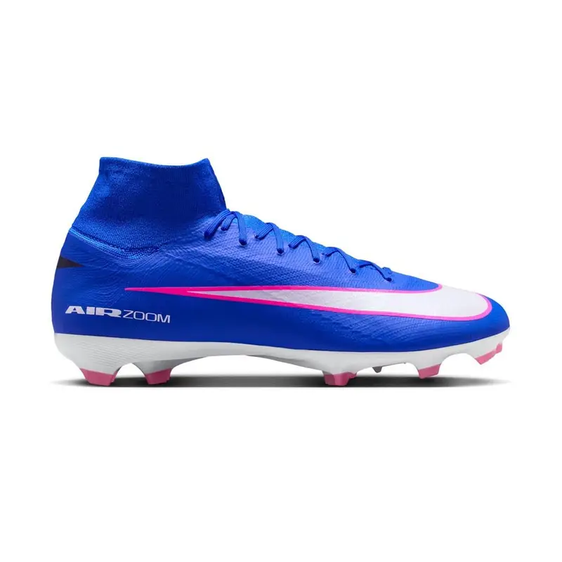 Mercurial Zoom Superfly 10 Pro Fg Blu Bianco - Scarpe Da Calcio Uomo EUR 43 / US 9 5