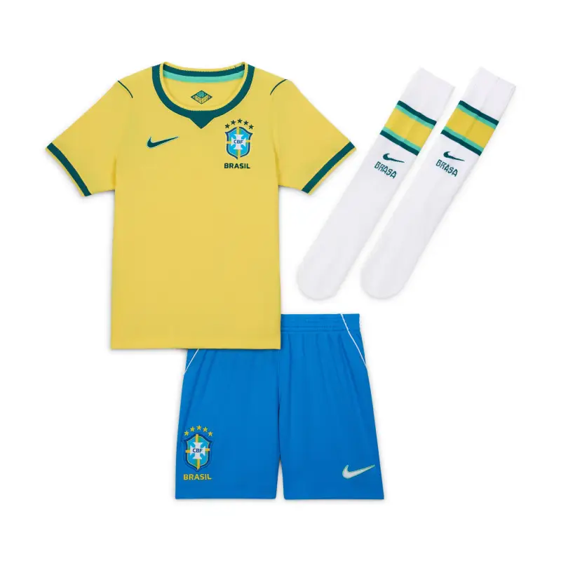 Nike Mini-kit Casa Bambino Brasile Coupe du monde 2026 Jaune