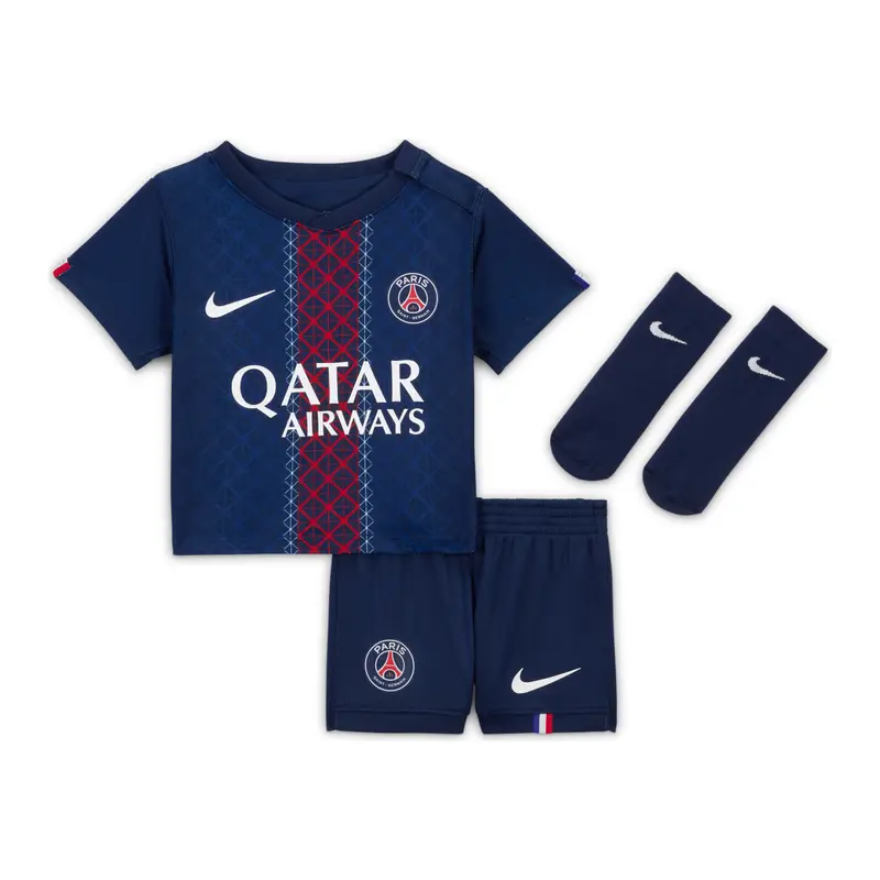 Mini kit casa bebé PSG 2025/26 Bleu