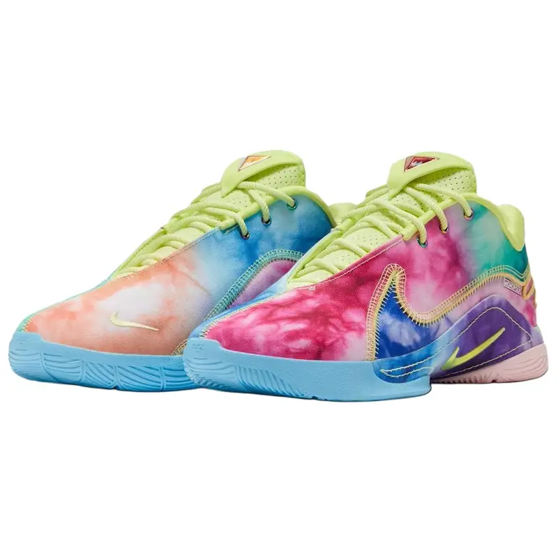 Nike Sneakers Uomo Multicolor Menta Schiuma Ciliegia Tie-Dye miniatura 4