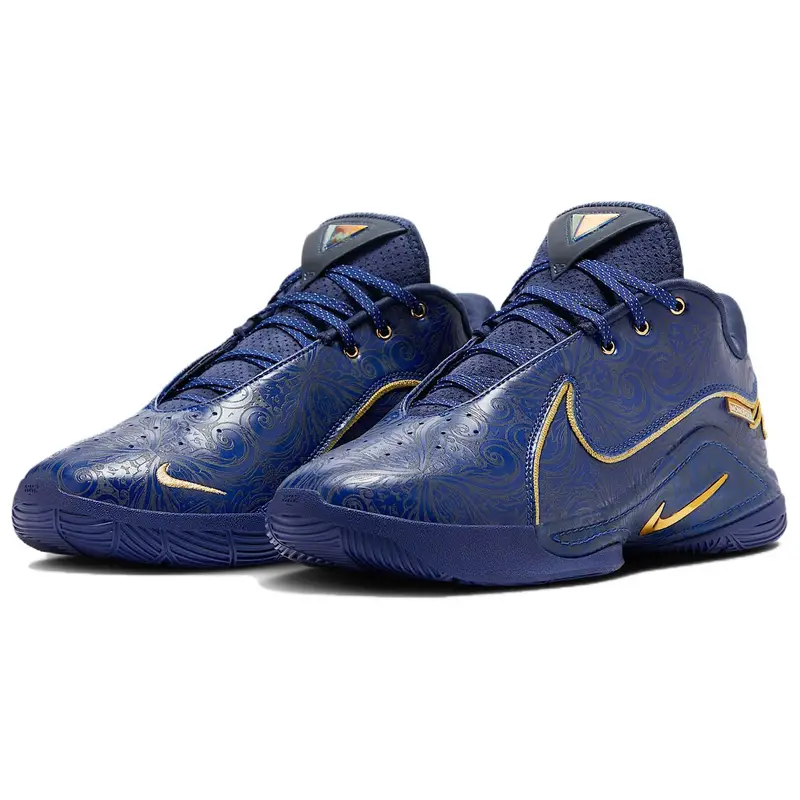Monopoly x Nike LeBron 22 NRG EP Token Sneakers Unisex Blu Blu Reale Profondo Oro Metallizzato HV5146-400 42 miniatura 2