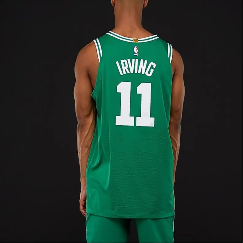 NBA Kyrie Irving Icon Edition Boston Celtics No. 11 Swingman Maglia Uomo Maglia Verde 863015-316 M miniatura 2