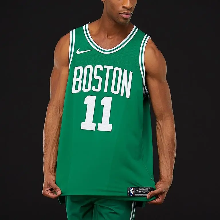 NBA Kyrie Irving Icon Edition Boston Celtics No. 11 Swingman Maglia Uomo Maglia Verde 863015-316 M miniatura 3