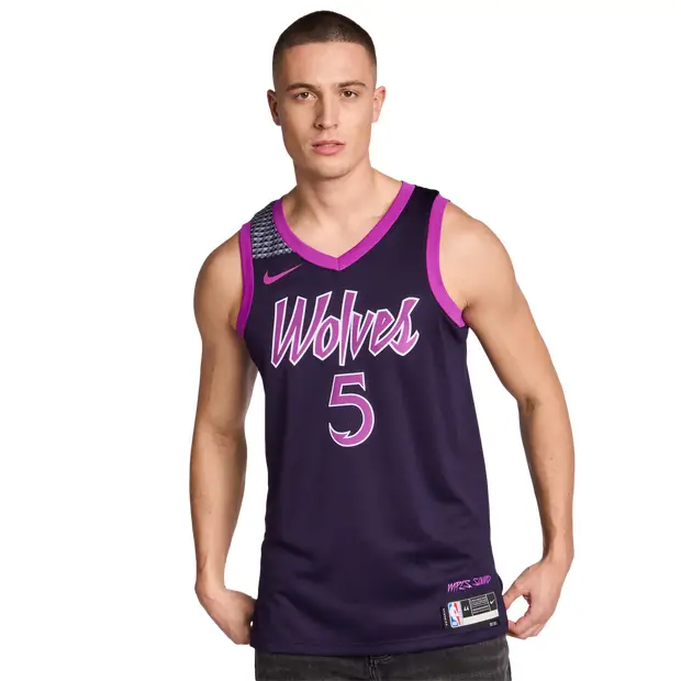 NBA Uomo - Maglie/Repliche Viola - Mesh Purple